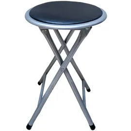 Hti-Living Hocker Dima Kunstleder 30 x 38 x 38 cm Schwarz