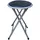 Hti-Living Hocker Dima Kunstleder 30 x 38 x 38 cm Schwarz