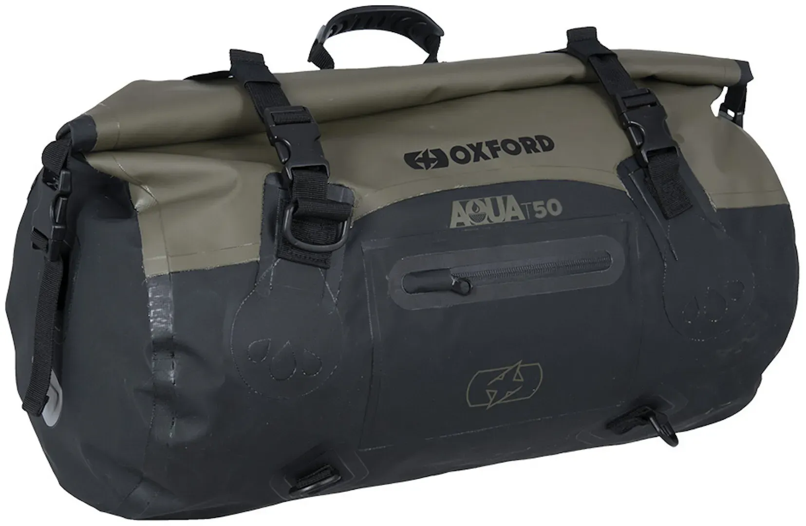 Oxford AQUA T-50 Roltas, zwart-groen, 41-50l Voorman