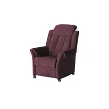 Polstermöbel Oelsa Fernsehsessel Andorra Mikrofaser 87 x 108 x 110 cm Rot mit Rollen