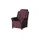 Polstermöbel Oelsa Fernsehsessel Andorra Mikrofaser 87 x 108 x 110 cm Rot mit Rollen