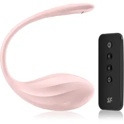 Satisfyer Ribbed Petal Connect App Vibrationsei Pink 23 cm