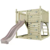 OUTDOORTOYS Spielturm Sternenhimmel aus Holz Rosa