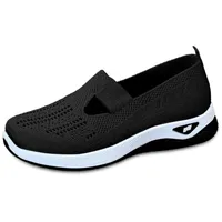 RACXBO Orthopädische Schuhe Damen Walkingschuhe Sommerschuhe Sommer Weite H Damenschuhe Gesundheitsschuhe Breite Füße Leicht Barfußschuhe Barfussschuhe Atmungsaktive Elegant Und Bequem Laufschuhe - 40 EU