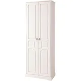 Home Affaire Garderobenschrank »Klera«, Breite 67 cm, aus massiver Kiefer, FSC®-zertifiziert, weiß