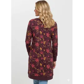 Ragwear Sweatkleid Blumen Rot 34