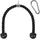 Yes4All Deluxe Trizepsseil-Kabelbefestigung, 68,6 & 91,4 cm, in 4 Farben, Trainingsgerät-Aufsätze Seilzugsystem Gym Pull Down Seil mit Karabiner, Schwarz