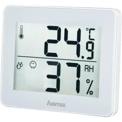 Innenwetterstation HAMA "Thermo-/Hygrometer "TH-130", Weiß Thermometer", weiß, Wetterstationen