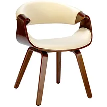 CLP Esszimmerstuhl Foley I Mit Armlehne Und Holzgestell I Küchenstuhl Und Wohnzimmerstuhl