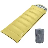 Skandika Deckenschlafsack Iceland Single | Schlafsack Outdoor für Erwachsene, 3 Jahreszeiten, 220 x 80 cm, als Doppelschlafsack nutzbar, Camping Schlafsäcke, Schlafsack Erwachsene, kompakt und leicht