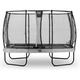 EXIT TOYS EXIT Elegant Premium Trampolin 244x427cm mit Deluxe Sicherheitsnetz - grau