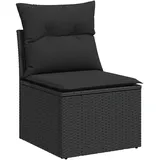 vidaXL Gartensessel 55 x 62 x 69 cm schwarz 4 St.