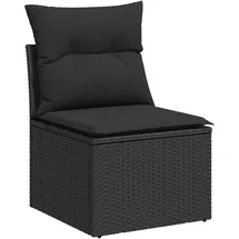 vidaXL Gartensessel 55 x 62 x 69 cm schwarz 4 St.