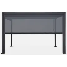 sweeek Bioklimatische Pergola Triomphe 3 x 4 m Grau