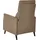 Beliani Fernsehsessel SELVIK Stoff 69 x 103 x 69 cm Braun mit Fußstütze