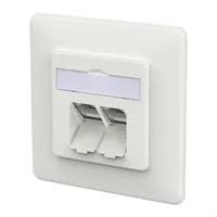 Metz CONNECT E-DAT C6A LSA++ 2 Port UP, verkehrsweiß