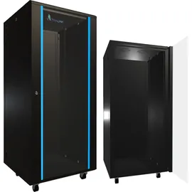 Extralink Rackmount-Schrank 27U 600x600 Schwarz stehend, Freistehendes Gestell,