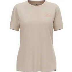 ODLO Damen Shirt ASCENT SUN. SEA. MOUNTAINS., silver cloud melange, XL