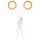 Slice 10544 Universalschere Linkshänder, Rechtshänder 141mm Weiß, Orange