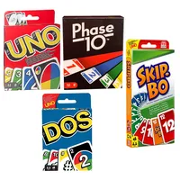 Spar-Set 169882 - Mattel - 4er Set Kartenspiele: UNO,