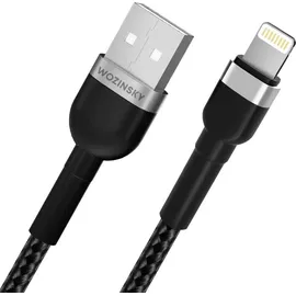 wozinsky WNBAL2 Schwarz USB-A - Lightning-Kabel 2,4A 2m
