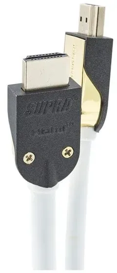 HDMI 2.1 - 4m - Weiß - 8K - Kabel mit abnehmbarem Steckergehäuse