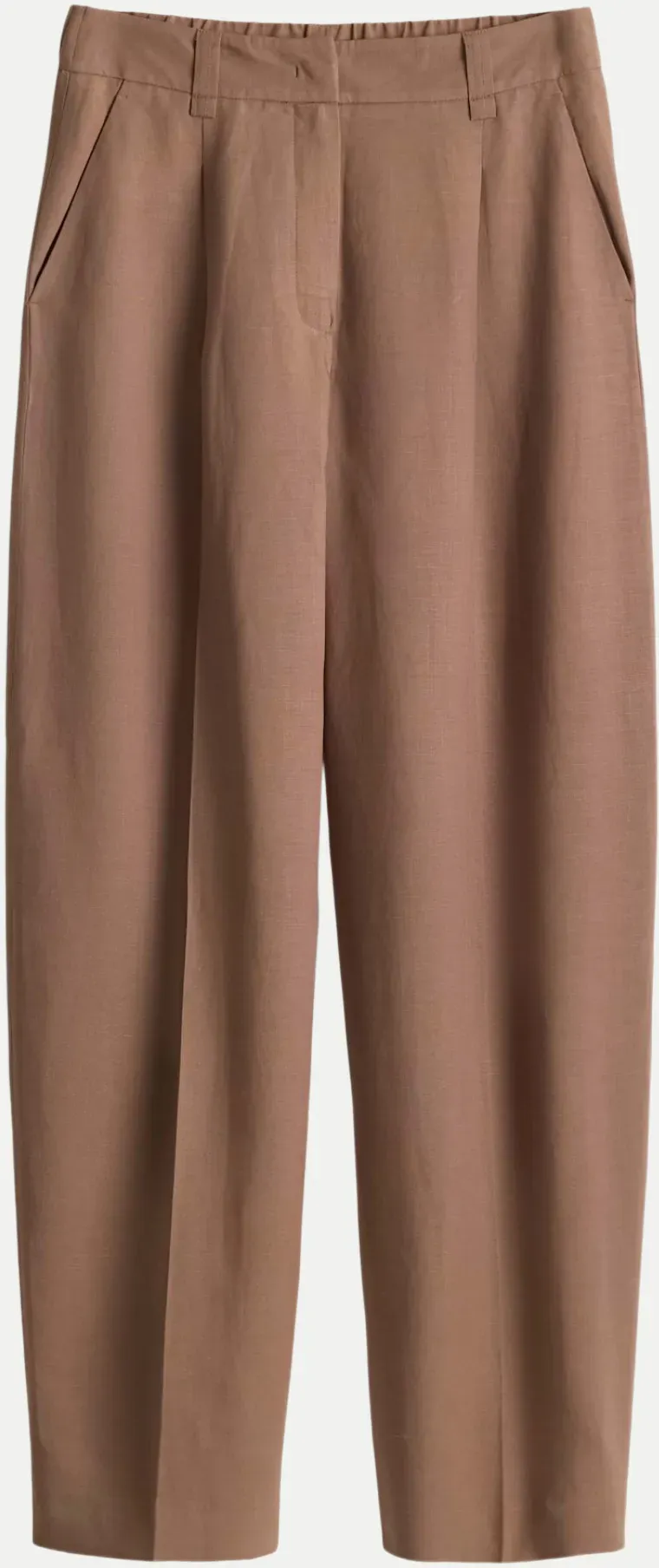 Hose Moira bloom aus Viskose Leinen Mix Braun 36