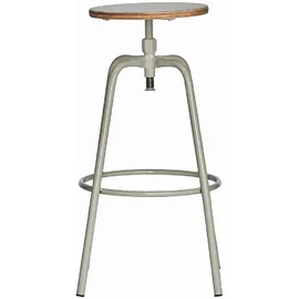 JAN KURTZ Barhocker Paris Metall und Multiplex, modern höhenverstellbar, taupe, robust und pflegeleicht