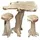 deluke Barset JOEL 102 x 60 x 90 cm Teak Natur