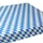 JUNOPAX Papiertischdecke Raute weiß-blau