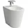 Laufen Kartell Standbidet 1 Hahnloch, 370x545x430mm, H8323317573021, Farbe: Snow weiß matt