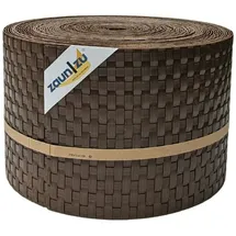 zaun|zu® Sichtschutz Rattan PE für Doppelstabmatten Braun 26m
