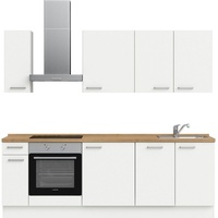nobilia® elements Küchenzeile ""elements basic"«, vormontiert, Ausrichtung wählbar, Breite 240 cm, ohne E-Geräte