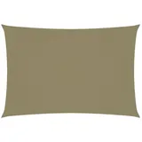 vidaXL Sonnensegel Oxford-Gewebe Rechteckig 2,5x4,5 m Beige