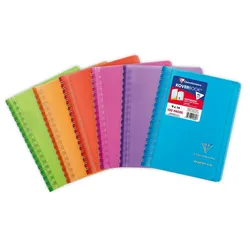 Clairefontaine 10x Koverbook - Notizbücher mit Doppelspirale kariert, 9x14 cm, 50 Blatt - Sortiert 321601C