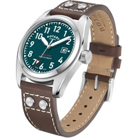 Rotary Pilot Watch GS05470/73, Grünes Zifferblatt, Armband