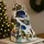 Wellhome Weihnachtsdorf zur Dekoration mit LED-Lichtern und Bewegung 19,6x17,7x30,1cm
