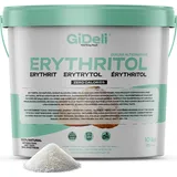 GiDeli Erythritol 10kg Eimer Zuckerersatz Natürlich Kalorienarm Geeignet für Vegane Premium Süßstoff