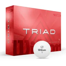 Wilson Triad Golfbälle, Auffälliges Design, Griffige Urethan-Oberfläche, Balance und präzise Kontrolle, weiß
