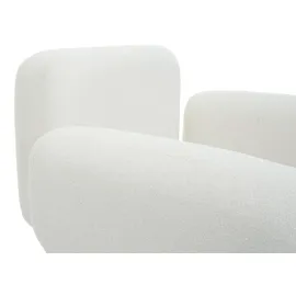 Mendler Lounge-Sessel HWC-L83b Bouclé 88 x 78 x 76 cm creme-weiß mit Fernbedienung