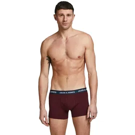 JACK & JONES Solid Trunks grey/dark grey melange L 10er Pack