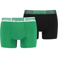 Puma Boxer (Packung, 2er-Pack), mit Logo-Bund, grün