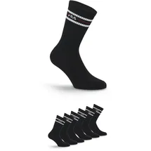 Fila UNISEX LIFESTYLE PLAIN SOCKS 6er Pack Schwarz 43-46