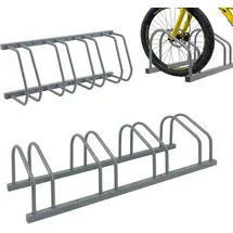 Relaxdays Fahrradständer Silber