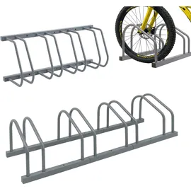 Relaxdays Fahrradständer Silber