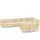 vidaXL Garten-Lounge-Set 8-tlg. creme Massivholz Kiefer