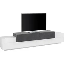INOSIGN Lowboard Coro,Lowboard,TV-Kommode,TV-Möbel,TV-Bank, mit 3 Klappen, (B/T/H) 240x45x51,6 cm grau