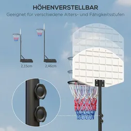 sportnow Basketballkorb 179-209 cm Mehrfarbig