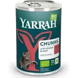Yarrah Bröckchen Huhn mit Brennnessel & Tomate 24 x 405 g