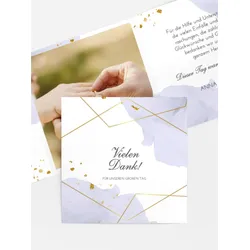 Dankeskarten Hochzeit selbst gestalten mit Spruch und Fotos im Onlinedesigner bei Meine-Kartenmanufaktur.de